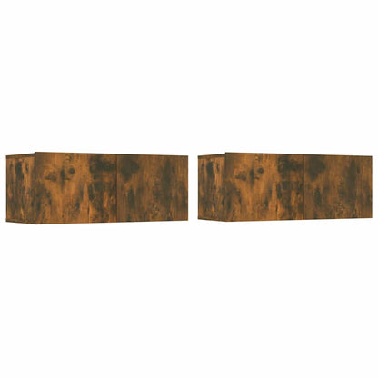 vidaXL 5 Piece TV Cabinet Set Smoked Oak Engineered Wood