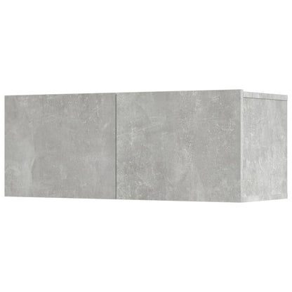 vidaXL 5 Piece TV Cabinet Set Concrete Grey Engineered Wood