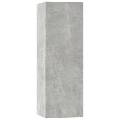 vidaXL 5 Piece TV Cabinet Set Concrete Grey Engineered Wood
