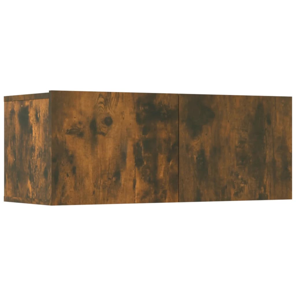 vidaXL 5 Piece TV Cabinet Set Smoked Oak Engineered Wood