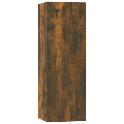 vidaXL 5 Piece TV Cabinet Set Smoked Oak Engineered Wood