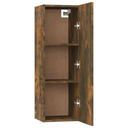 vidaXL 5 Piece TV Cabinet Set Smoked Oak Engineered Wood