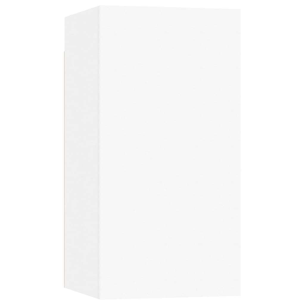 vidaXL 6 Piece TV Cabinet Set White Engineered Wood