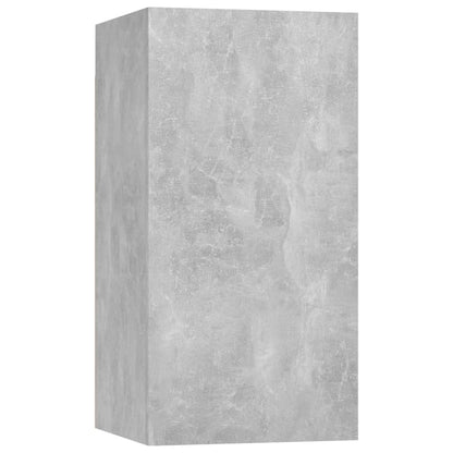 vidaXL 6 Piece TV Cabinet Set Concrete Grey Engineered Wood