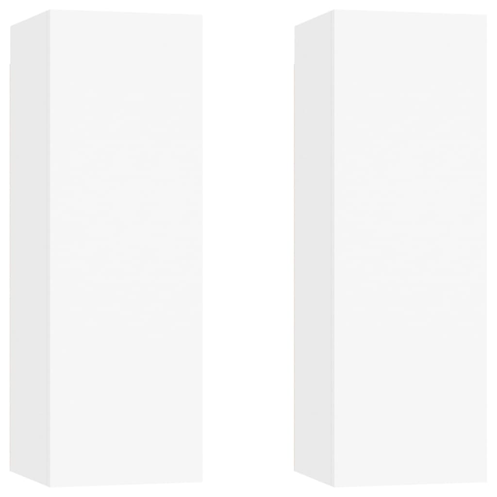 vidaXL 6 Piece TV Cabinet Set White Engineered Wood
