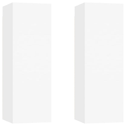 vidaXL 6 Piece TV Cabinet Set White Engineered Wood