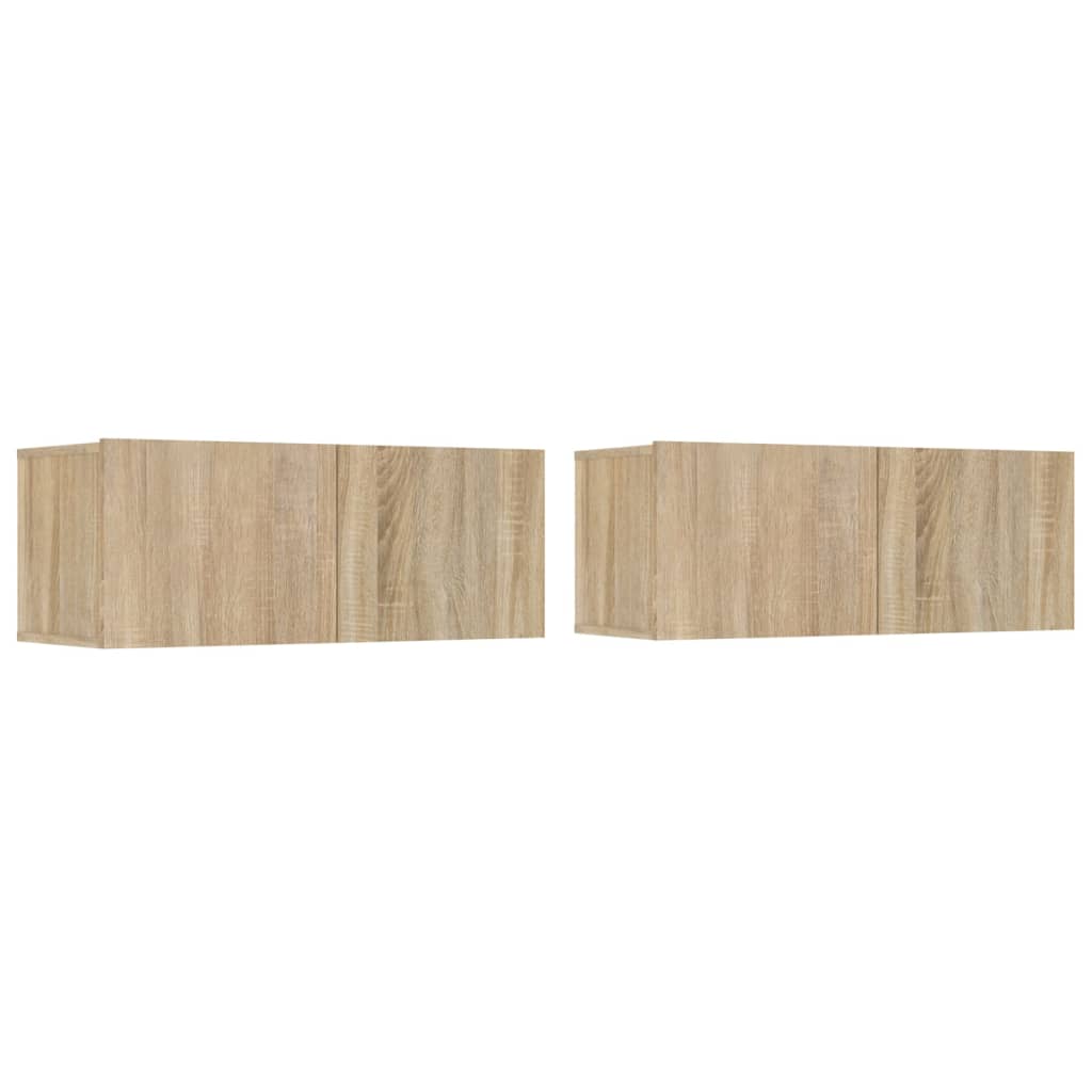 vidaXL 6 Piece TV Cabinet Set Sonoma Oak Engineered Wood