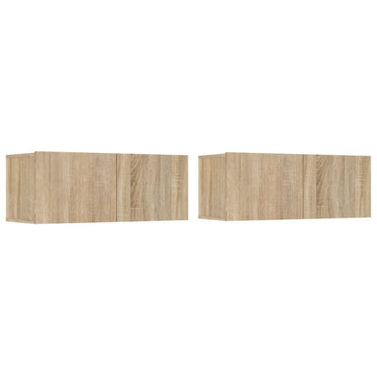 vidaXL 6 Piece TV Cabinet Set Sonoma Oak Engineered Wood