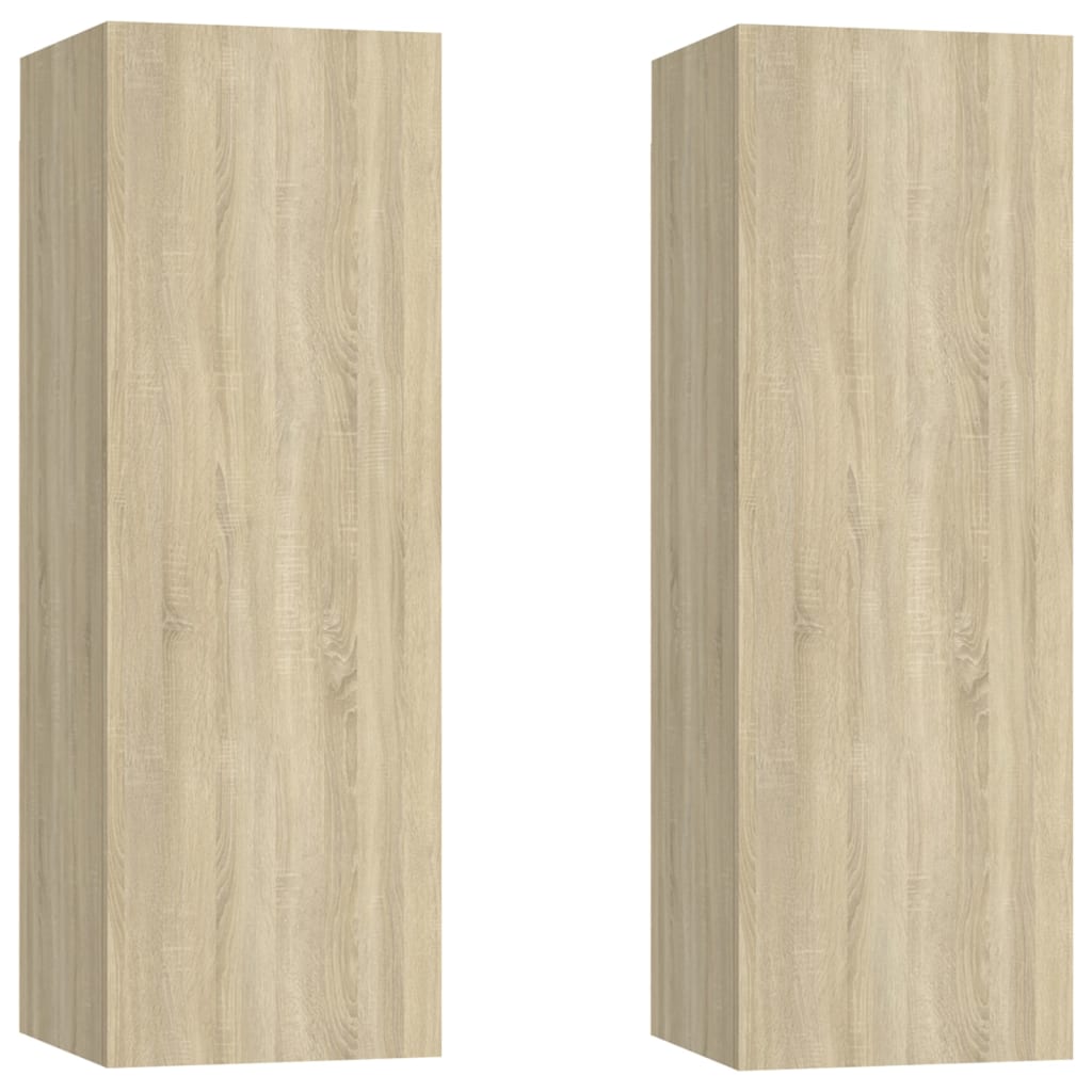 vidaXL 6 Piece TV Cabinet Set Sonoma Oak Engineered Wood