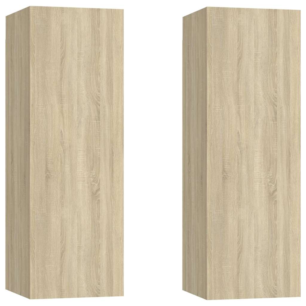vidaXL 6 Piece TV Cabinet Set Sonoma Oak Engineered Wood