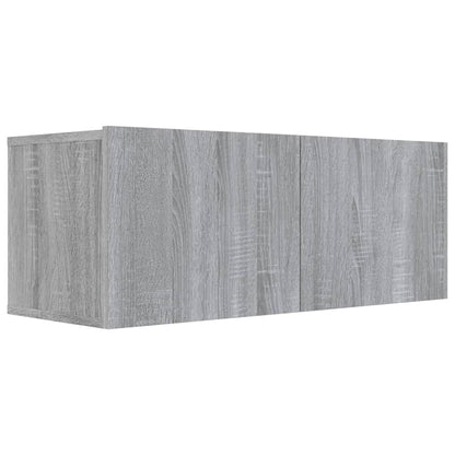 vidaXL 6 Piece TV Cabinet Set Grey Sonoma Engineered Wood