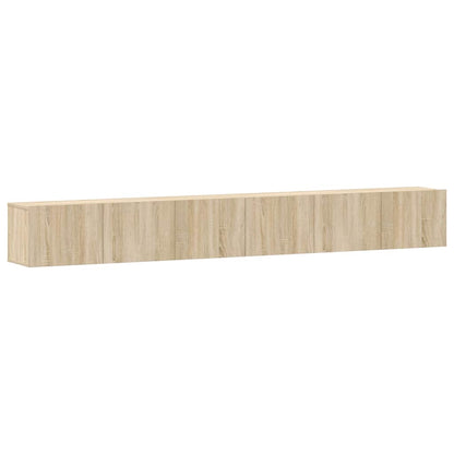 vidaXL 3 Piece TV Cabinet Set Sonoma Oak Engineered Wood