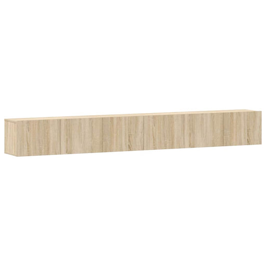 vidaXL 3 Piece TV Cabinet Set Sonoma Oak Engineered Wood