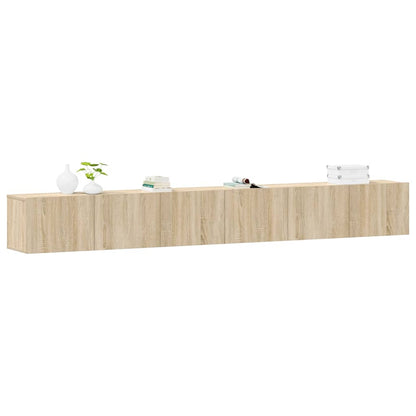 vidaXL 3 Piece TV Cabinet Set Sonoma Oak Engineered Wood