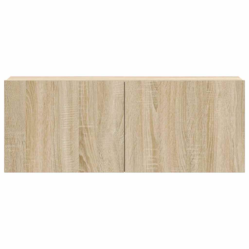 vidaXL 3 Piece TV Cabinet Set Sonoma Oak Engineered Wood