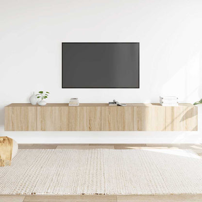 vidaXL 3 Piece TV Cabinet Set Sonoma Oak Engineered Wood