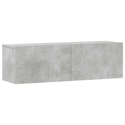 vidaXL 3 Piece TV Cabinet Set Concrete Grey Engineered Wood