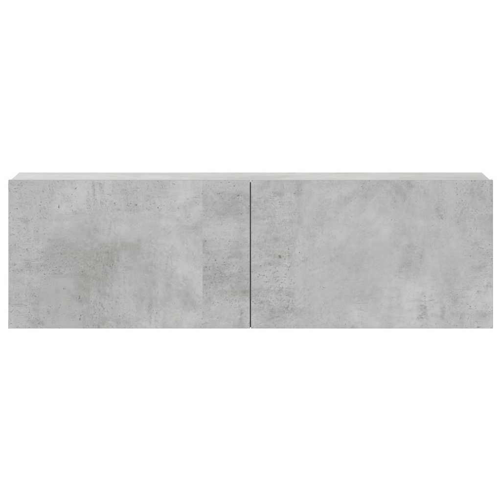 vidaXL 3 Piece TV Cabinet Set Concrete Grey Engineered Wood