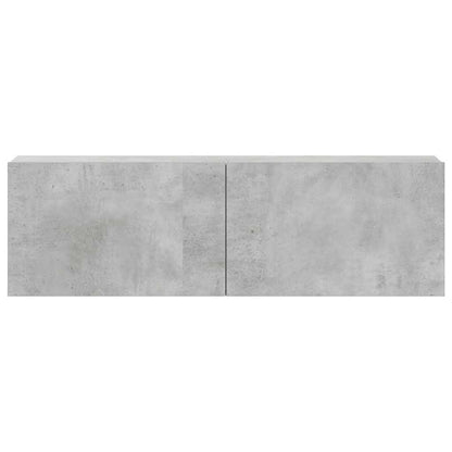 vidaXL 3 Piece TV Cabinet Set Concrete Grey Engineered Wood