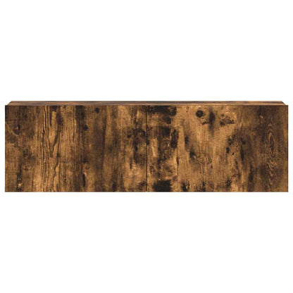 vidaXL 3 Piece TV Cabinet Set Smoked Oak Engineered Wood