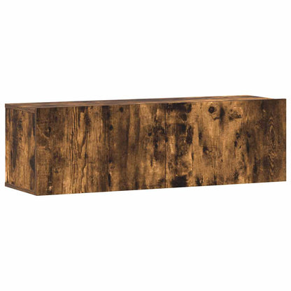 vidaXL 3 Piece TV Cabinet Set Smoked Oak Engineered Wood