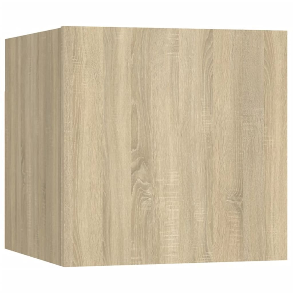vidaXL 8 Piece TV Cabinet Set Sonoma Oak Engineered Wood