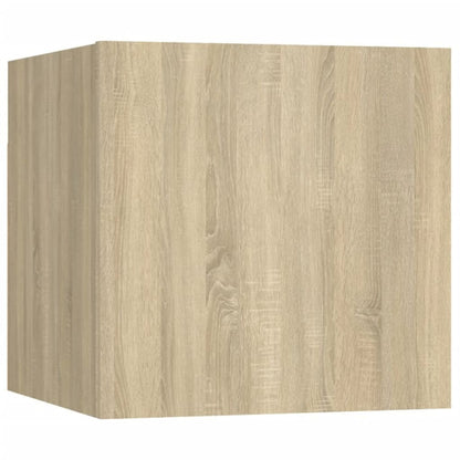 vidaXL 8 Piece TV Cabinet Set Sonoma Oak Engineered Wood