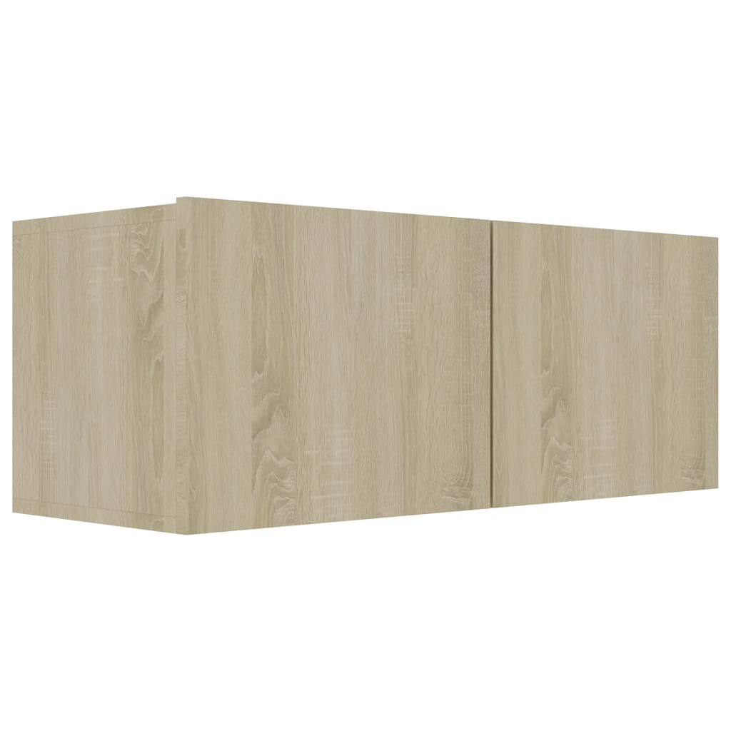 vidaXL 8 Piece TV Cabinet Set Sonoma Oak Engineered Wood