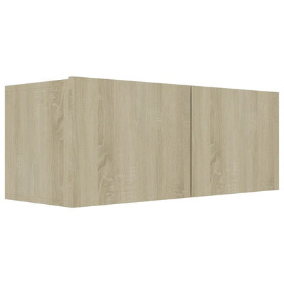 vidaXL 8 Piece TV Cabinet Set Sonoma Oak Engineered Wood