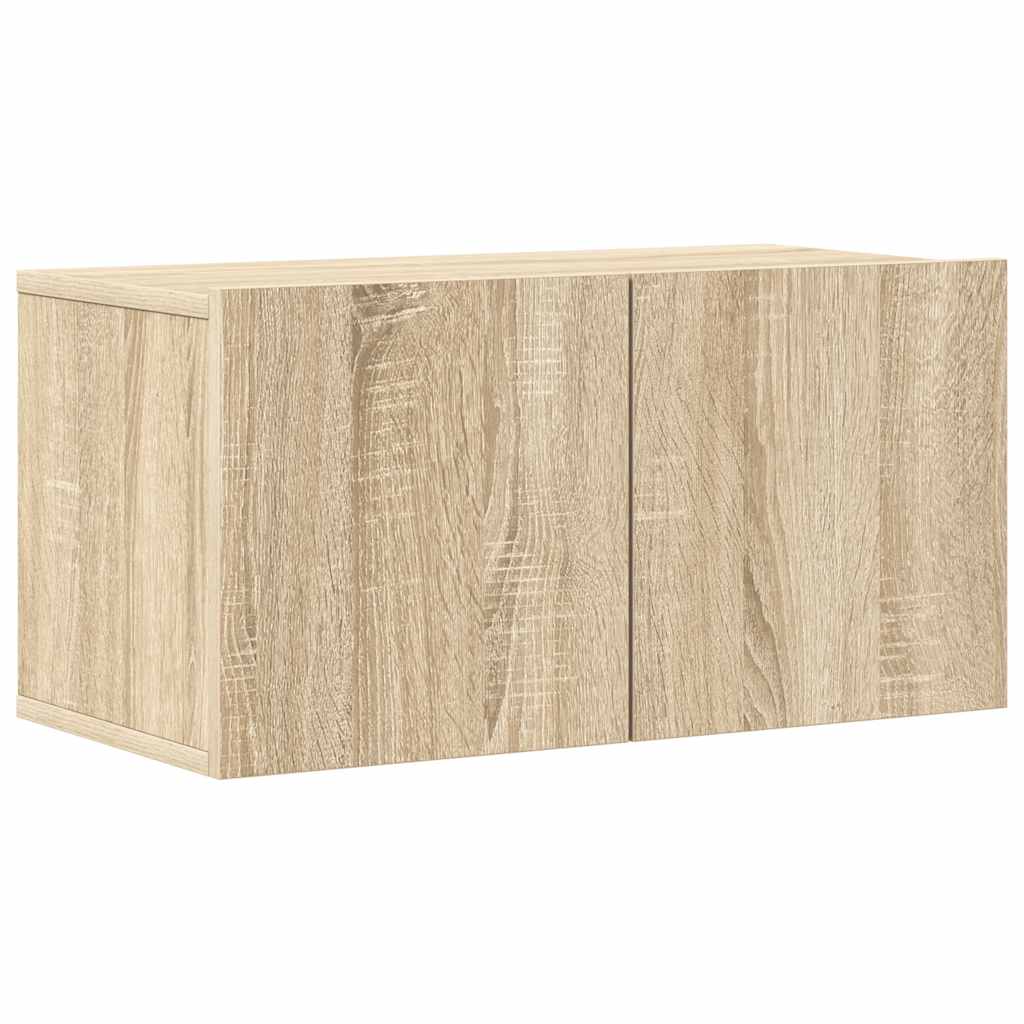 vidaXL 7 Piece TV Cabinet Set Sonoma Oak Engineered Wood