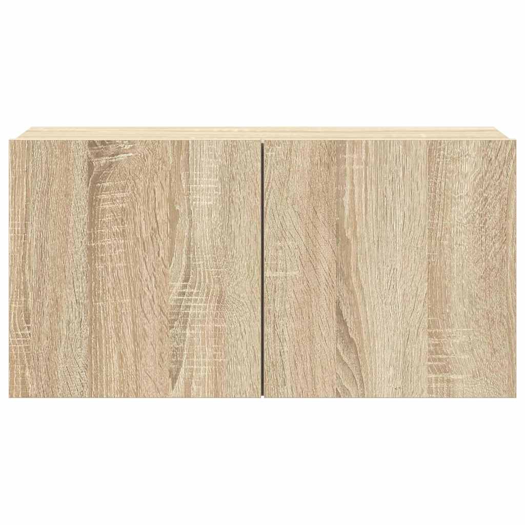vidaXL 7 Piece TV Cabinet Set Sonoma Oak Engineered Wood