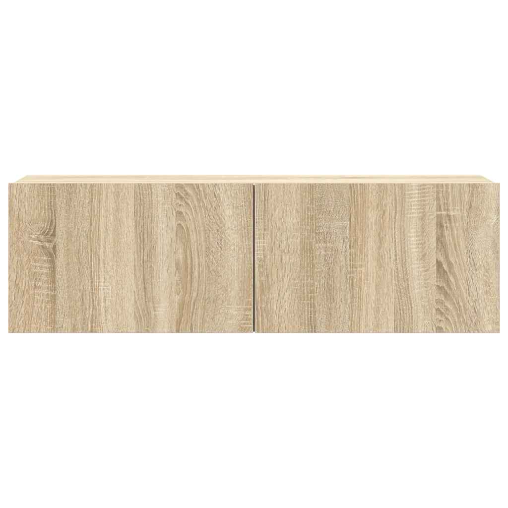 vidaXL 7 Piece TV Cabinet Set Sonoma Oak Engineered Wood