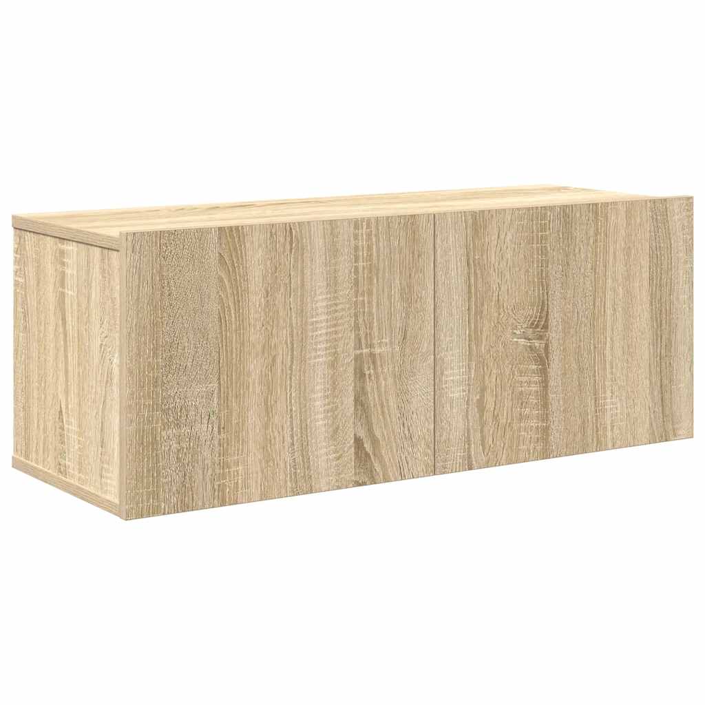 vidaXL 7 Piece TV Cabinet Set Sonoma Oak Engineered Wood