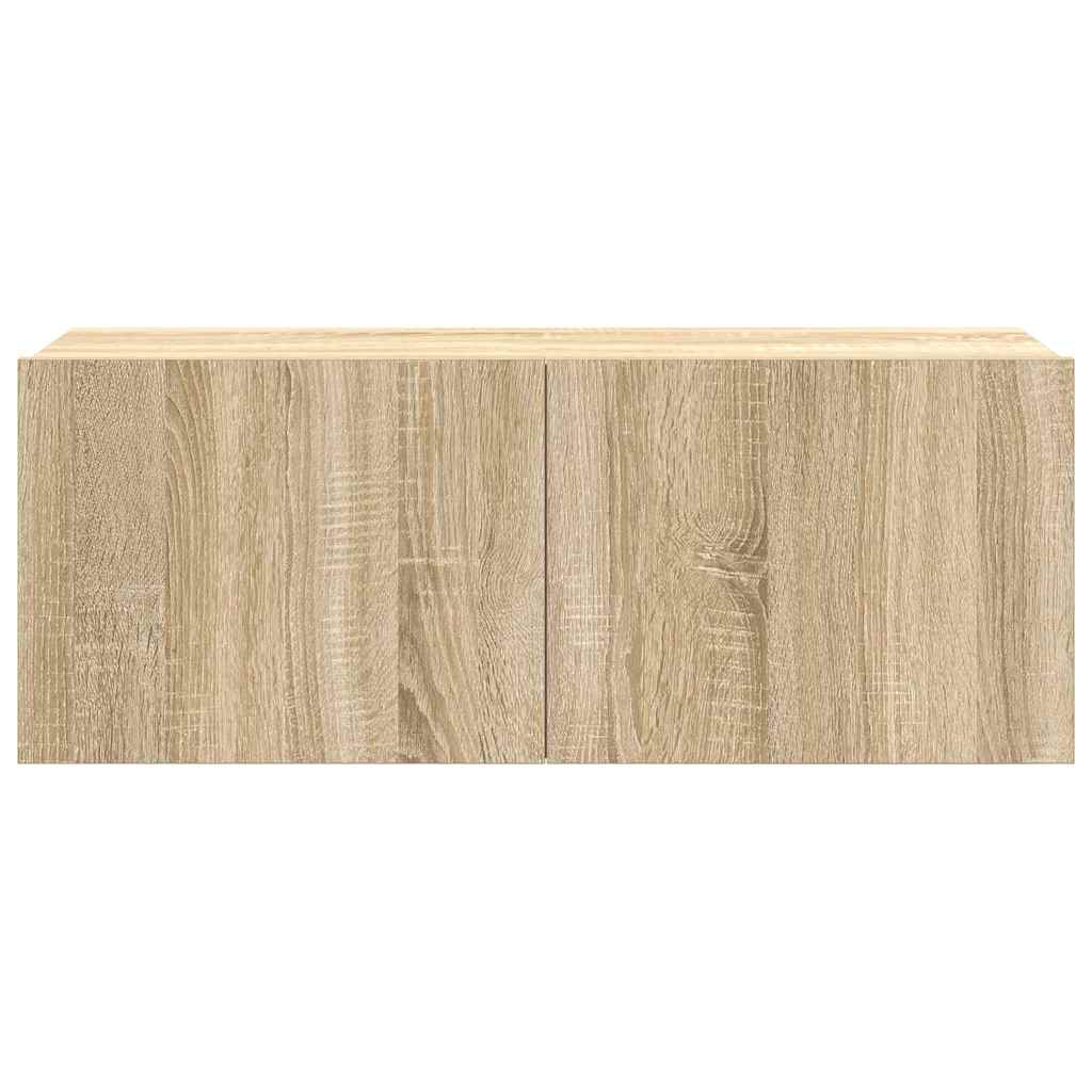 vidaXL 7 Piece TV Cabinet Set Sonoma Oak Engineered Wood
