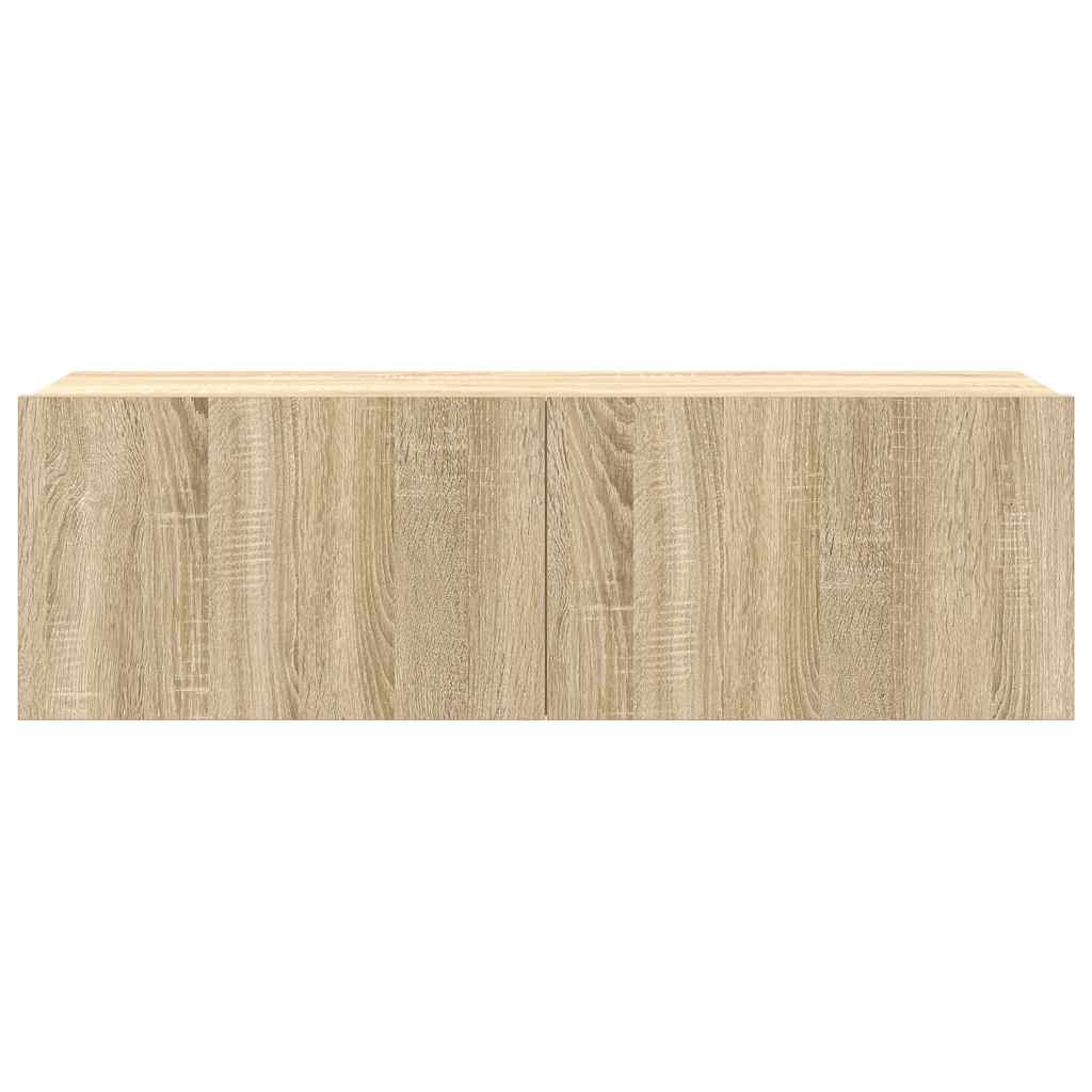 vidaXL 7 Piece TV Cabinet Set Sonoma Oak Engineered Wood