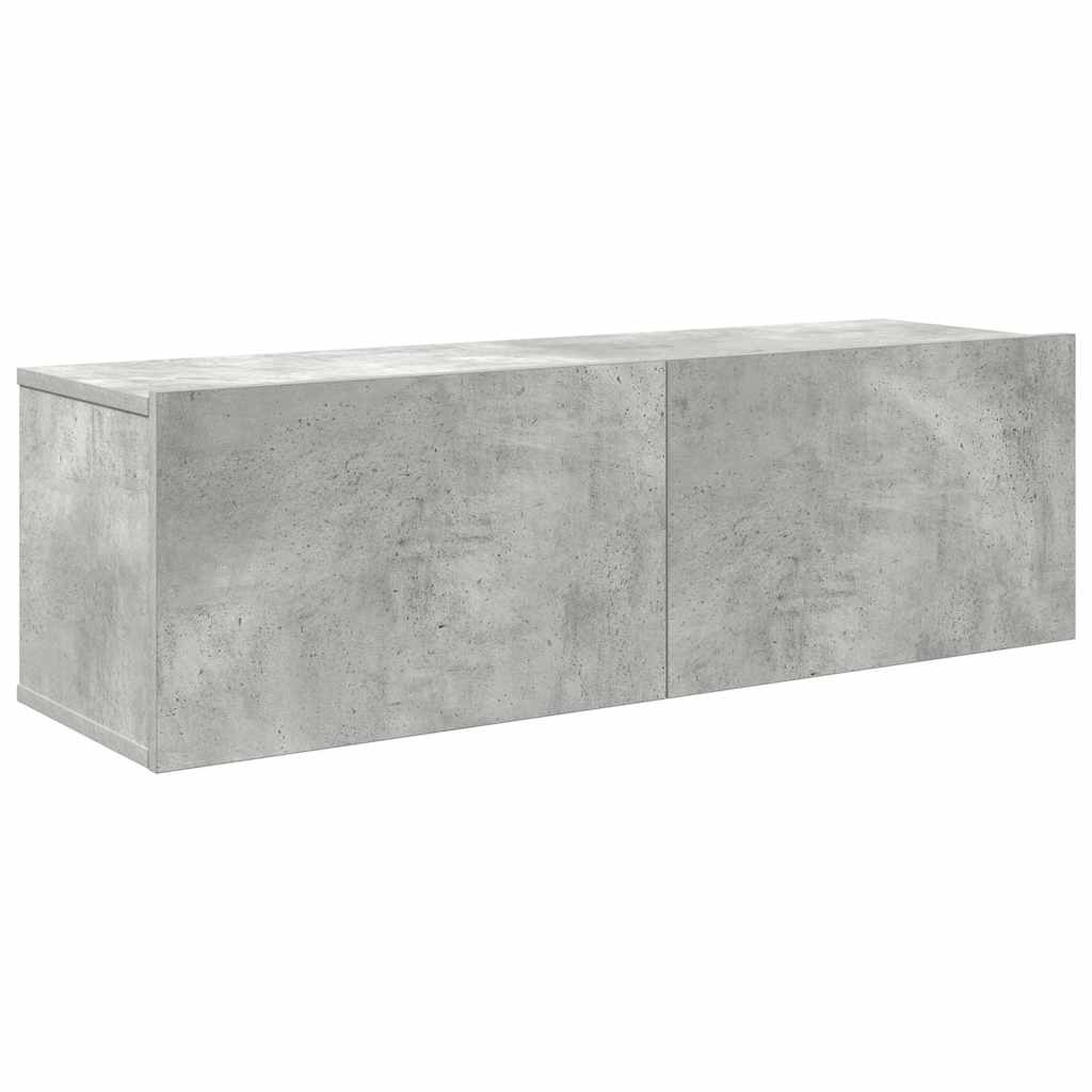 vidaXL 7 Piece TV Cabinet Set Concrete Grey Engineered Wood
