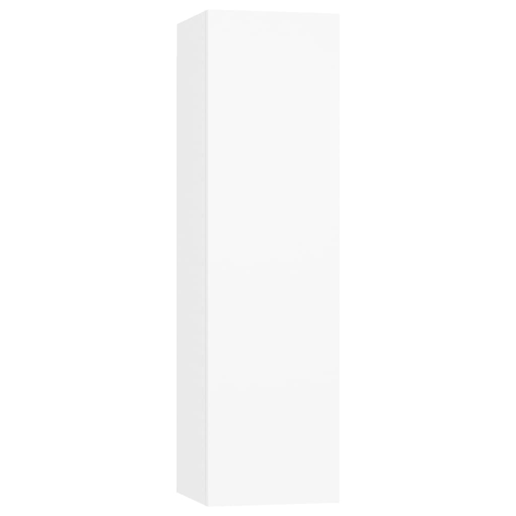 vidaXL Tv Cabinet Set | Set of 7 | White | Engineered Wood | Medium to Large