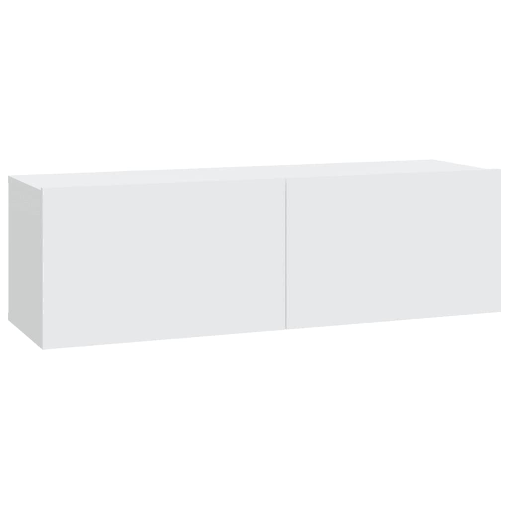 vidaXL Tv Cabinet Set | Set of 7 | White | Engineered Wood | Medium to Large