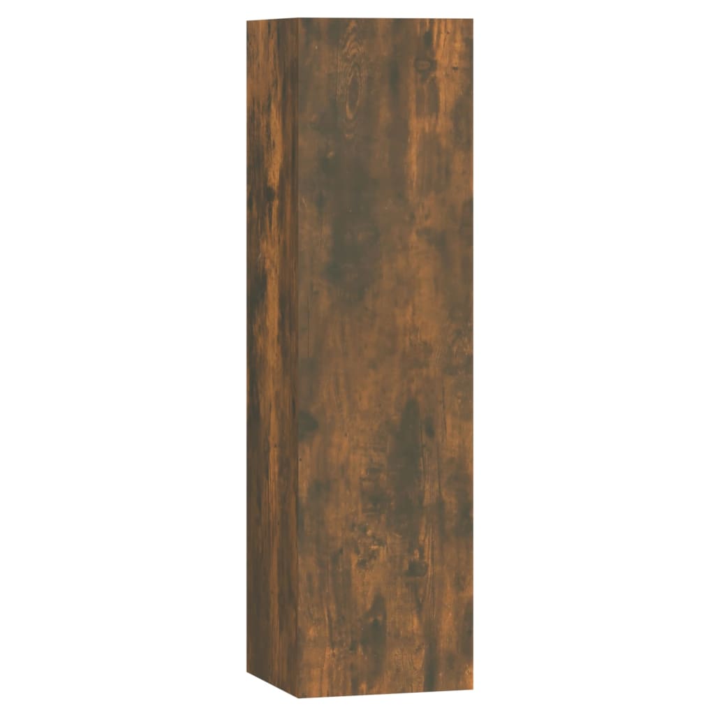 vidaXL 7 Piece TV Cabinet Set Smoked Oak Engineered Wood