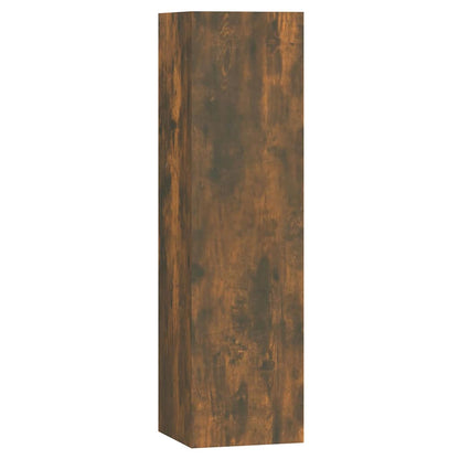 vidaXL 7 Piece TV Cabinet Set Smoked Oak Engineered Wood