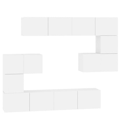 vidaXL Wall-mounted TV Cabinet White Engineered Wood