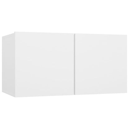 vidaXL Wall-mounted TV Cabinet White Engineered Wood