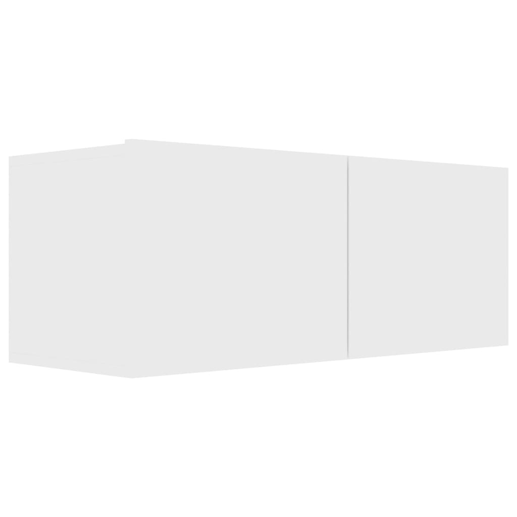 vidaXL 4 Piece TV Cabinet Set White Engineered Wood