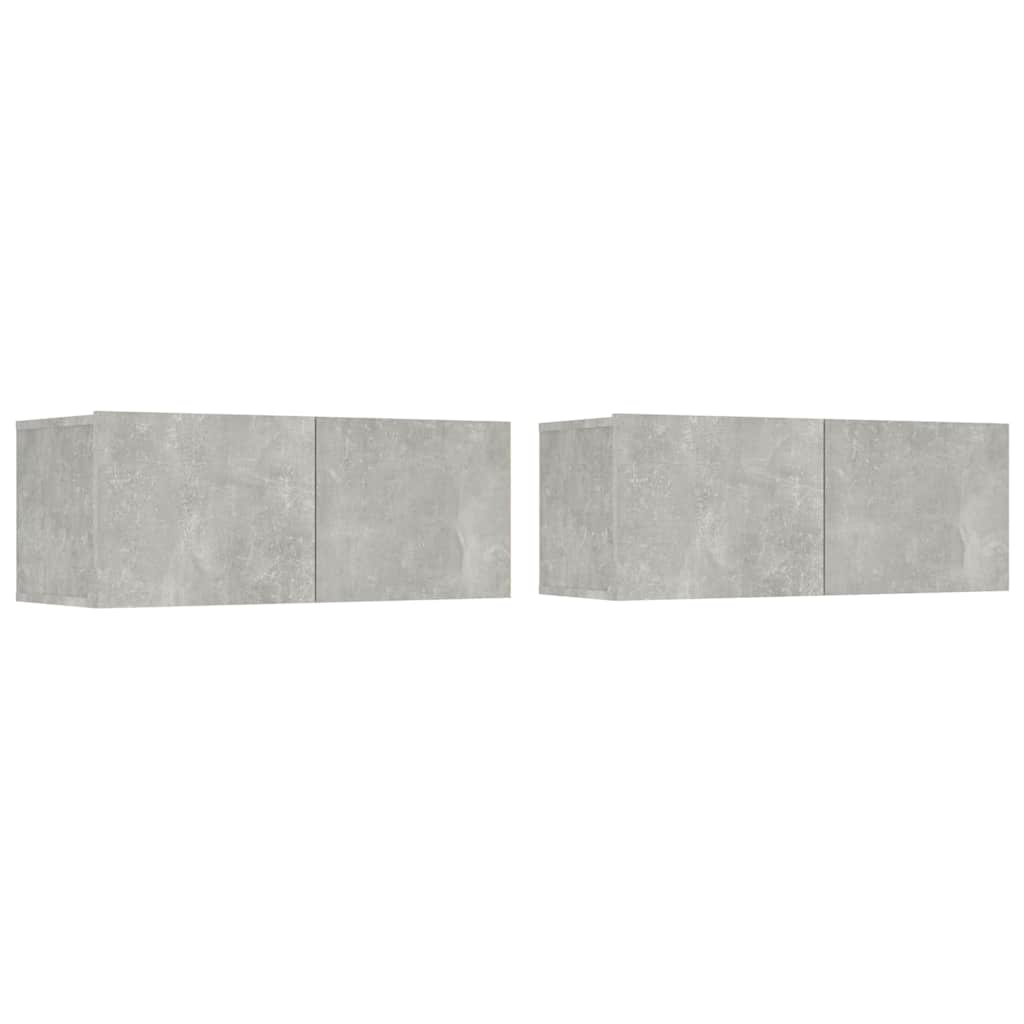 vidaXL 6 Piece TV Cabinet Set Concrete Grey Engineered Wood