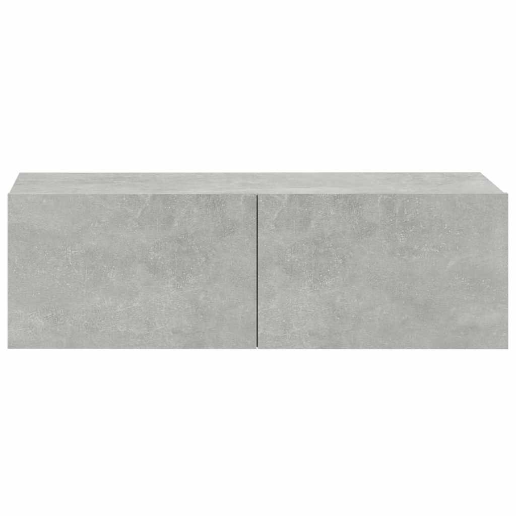 vidaXL 6 Piece TV Cabinet Set Concrete Grey Engineered Wood