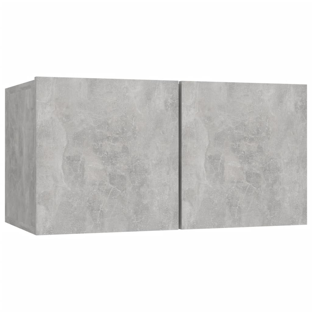 vidaXL 6 Piece TV Cabinet Set Concrete Grey Engineered Wood