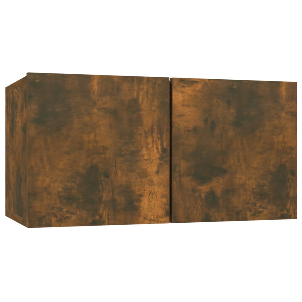vidaXL 6 Piece TV Cabinet Set Smoked Oak Engineered Wood