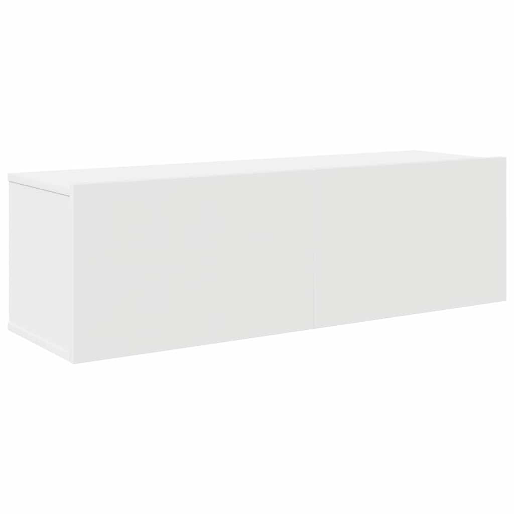 vidaXL 4 Piece TV Cabinet Set White Engineered Wood