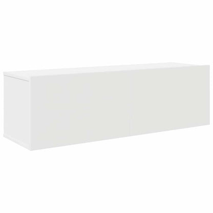 vidaXL 4 Piece TV Cabinet Set White Engineered Wood