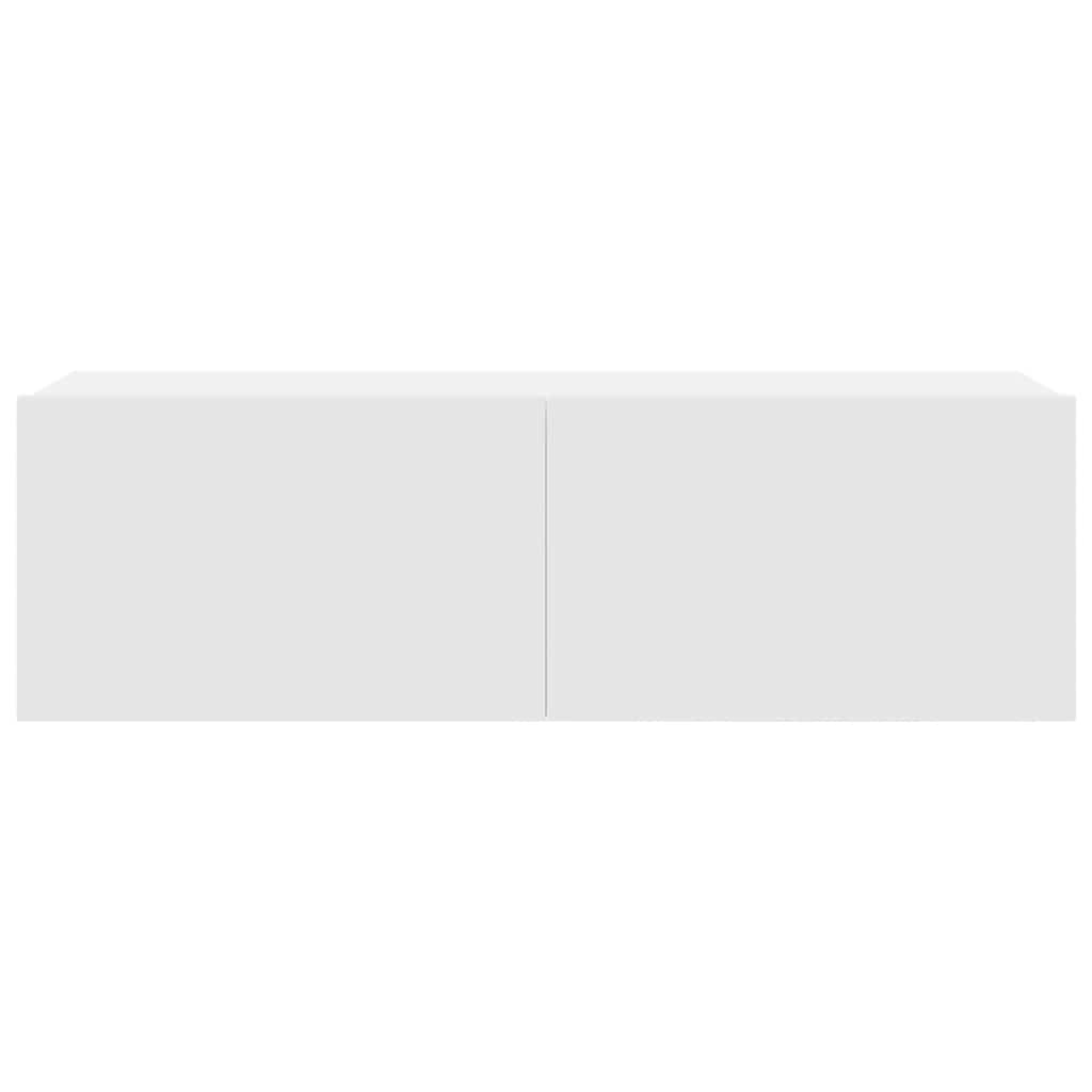 vidaXL 4 Piece TV Cabinet Set White Engineered Wood